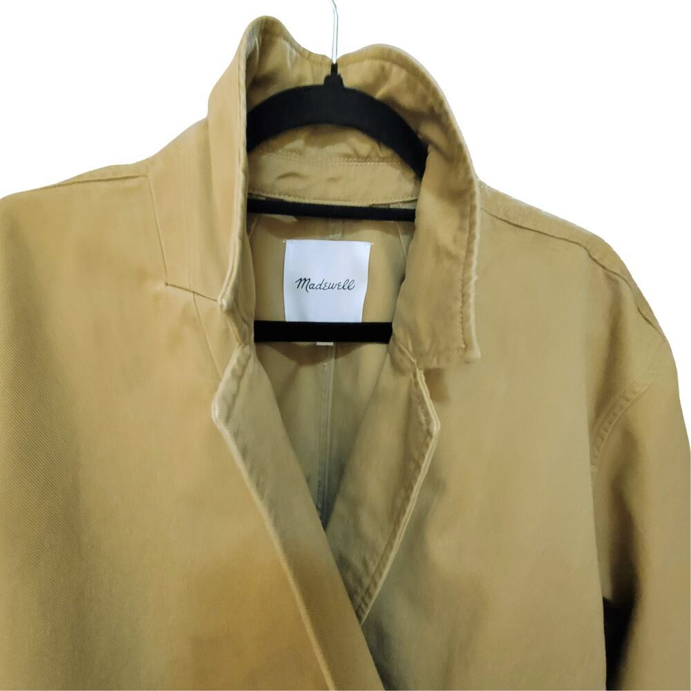 MADEWELL Crossover Blazer (Re)generative Chino Dark Khaki Womens XL Minimalist - Picture 6 of 14